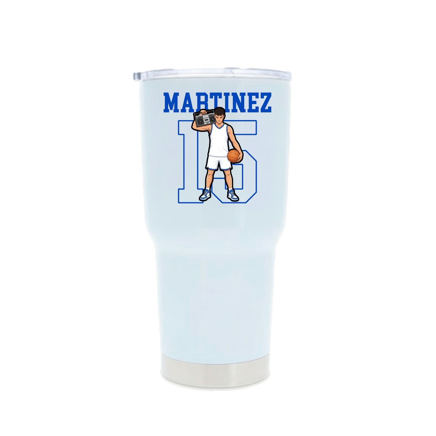 30oz Stainless Steel Tumbler — Shirsey in White