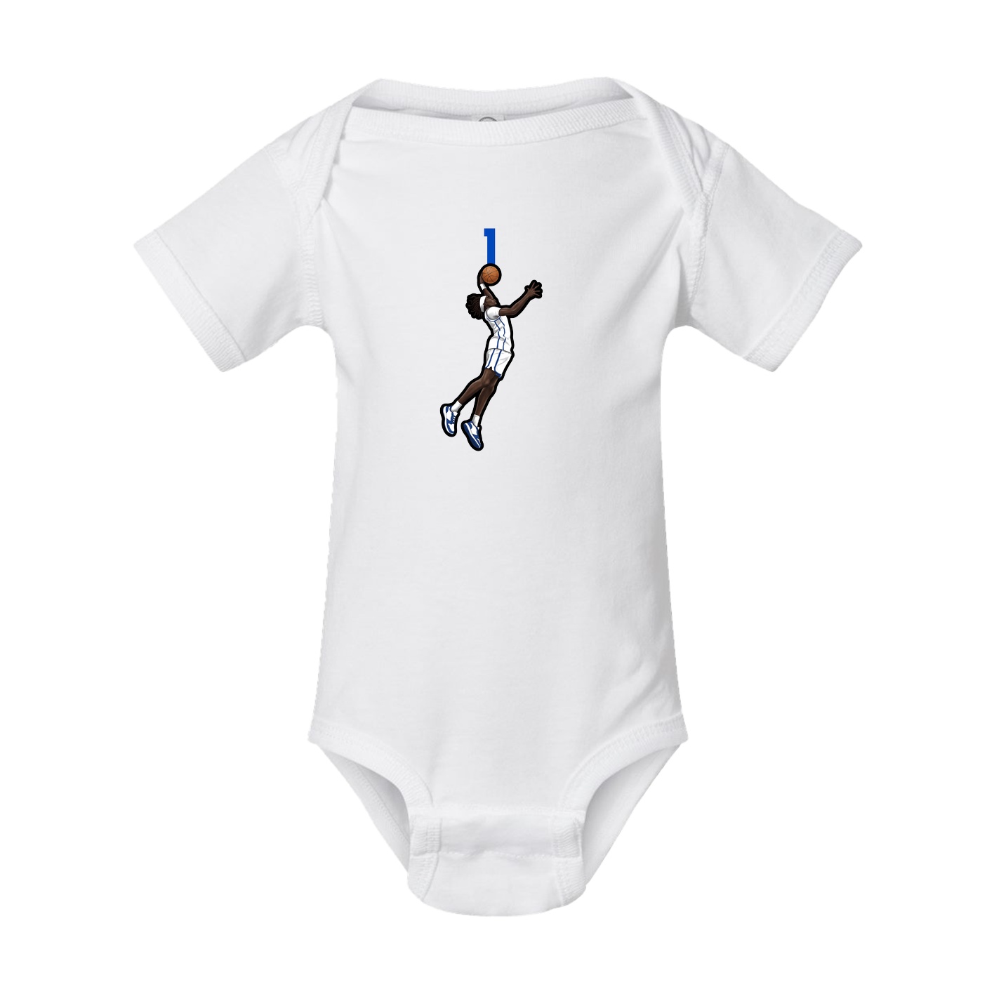 Baby Onesie — Number Top in White