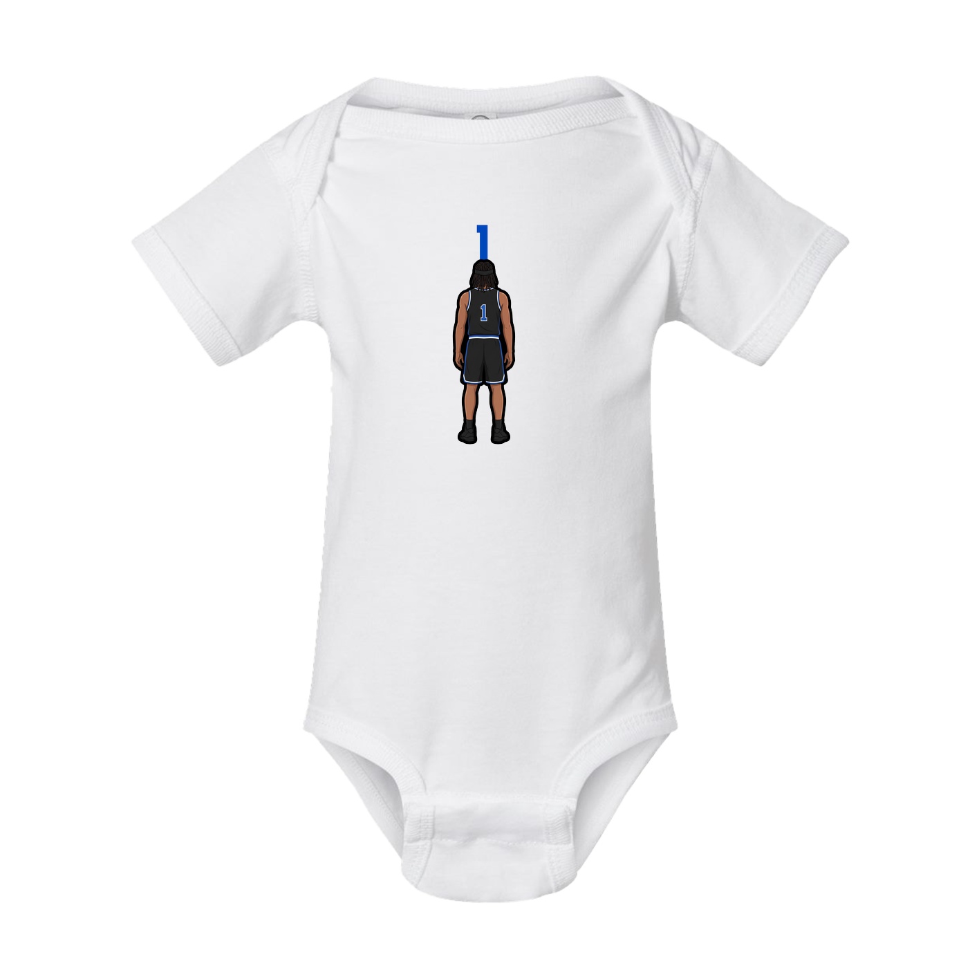 Baby Onesie — Number Top in White