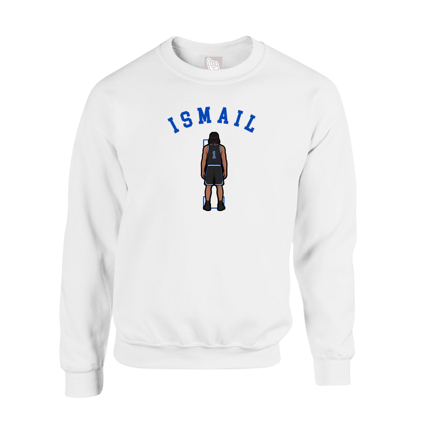 Fleece Crew — Shirsey Arch in White