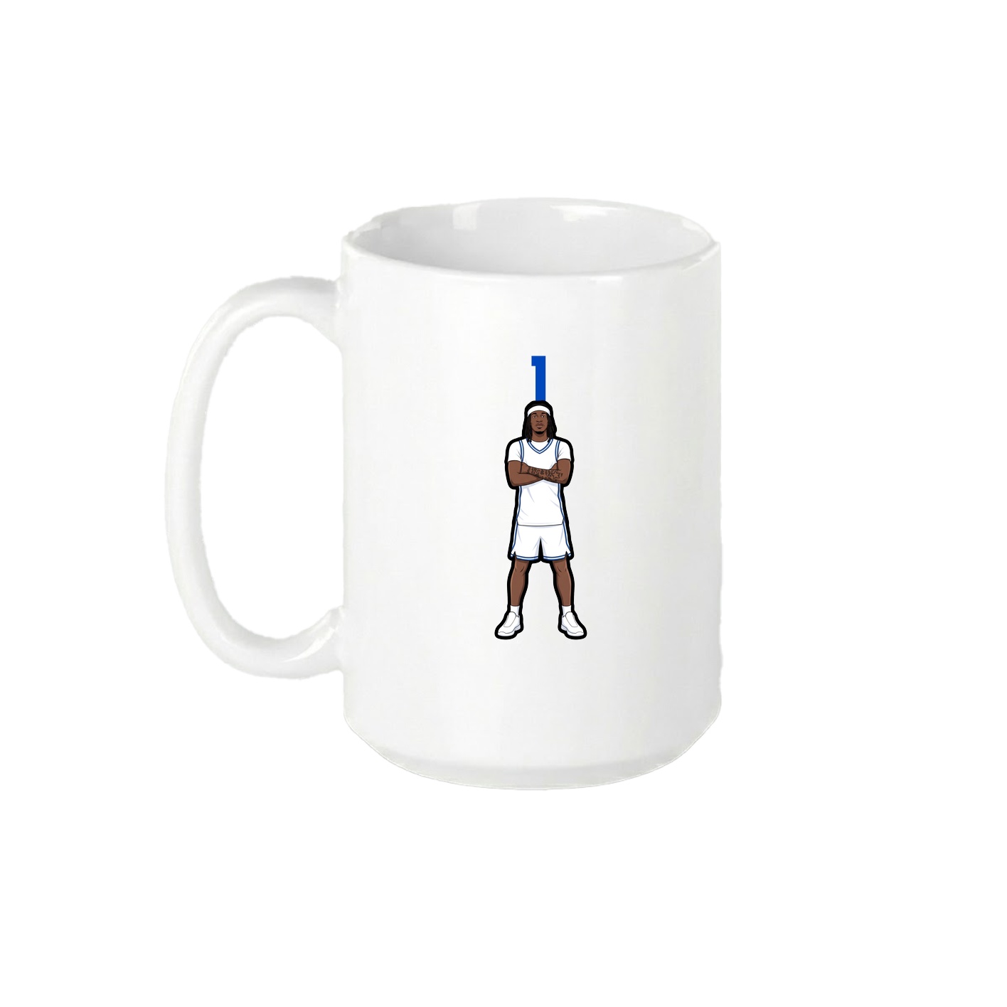 15oz Coffee Mug — Number Top in White