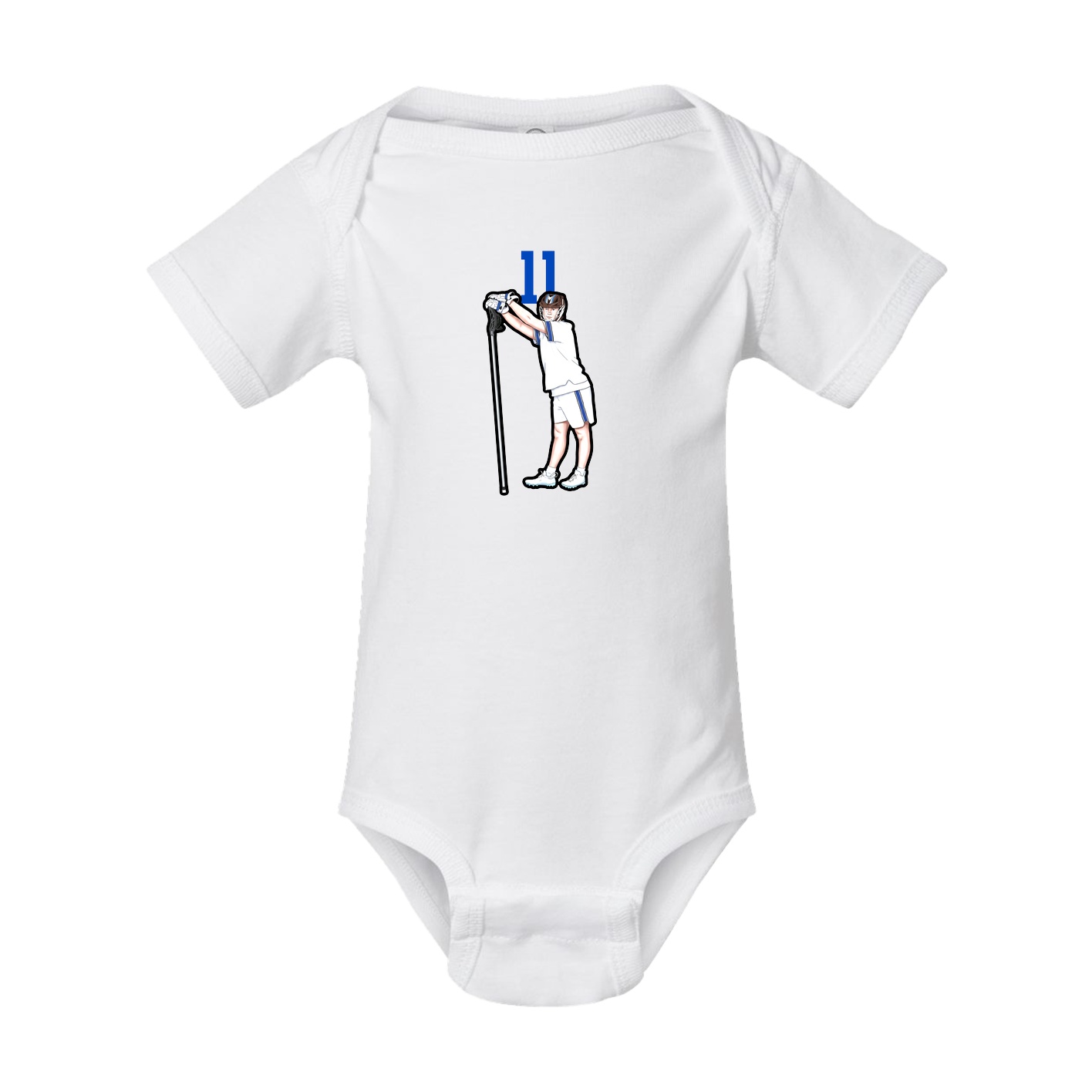 Baby Onesie — Number Top in White