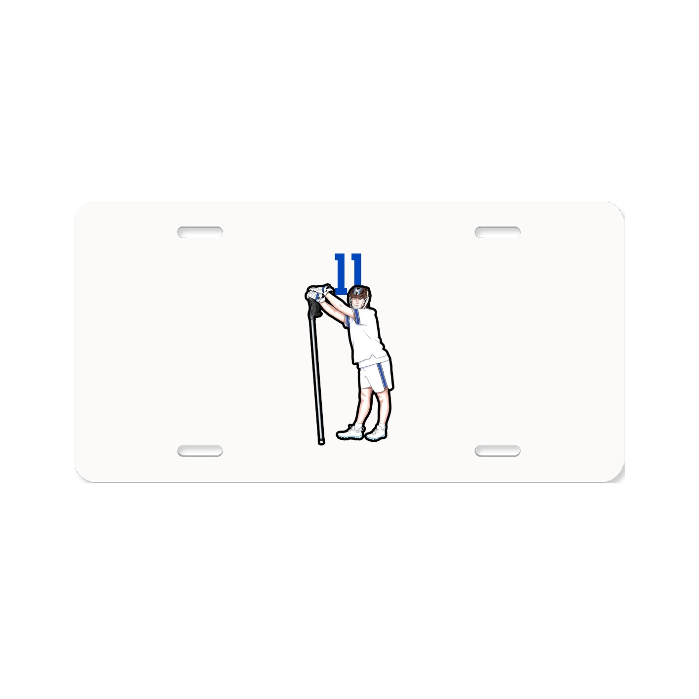 License Plate — Number Top in Classic
