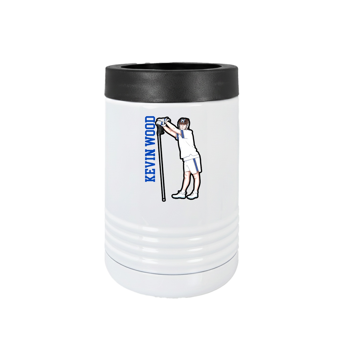 Beverage Holder — Name Vertical in White