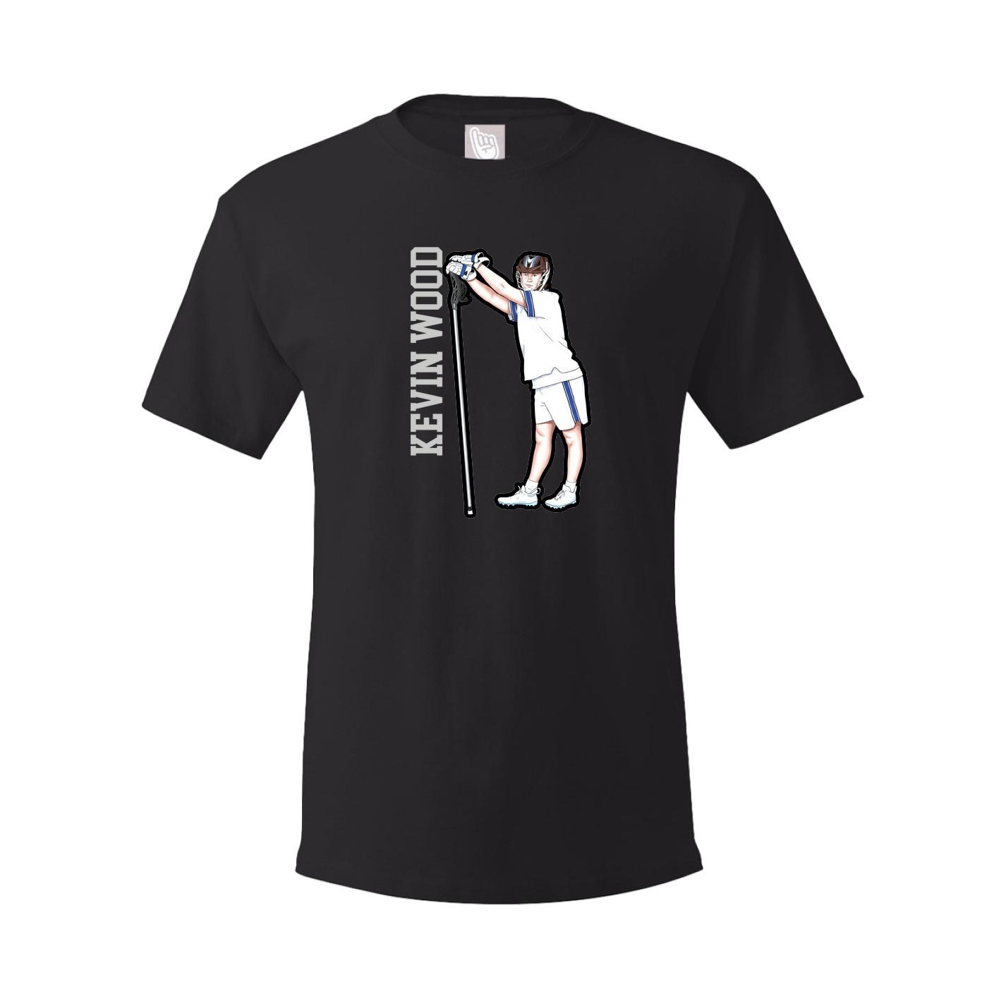 Tee — Name Vertical in Black