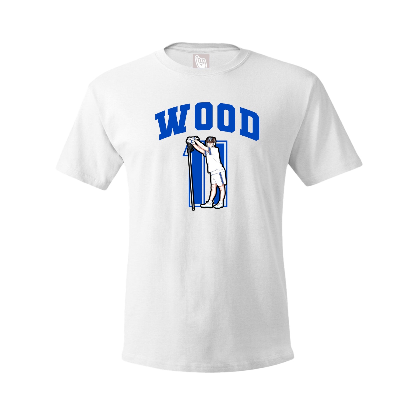 Youth Tee — Number in White