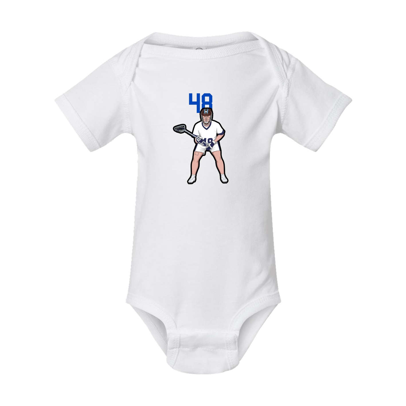Baby Onesie — Number Top in White