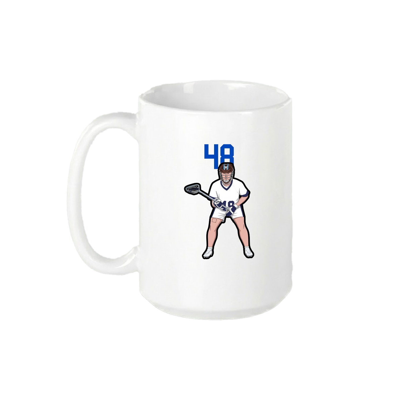 15oz Coffee Mug — Number Top in White