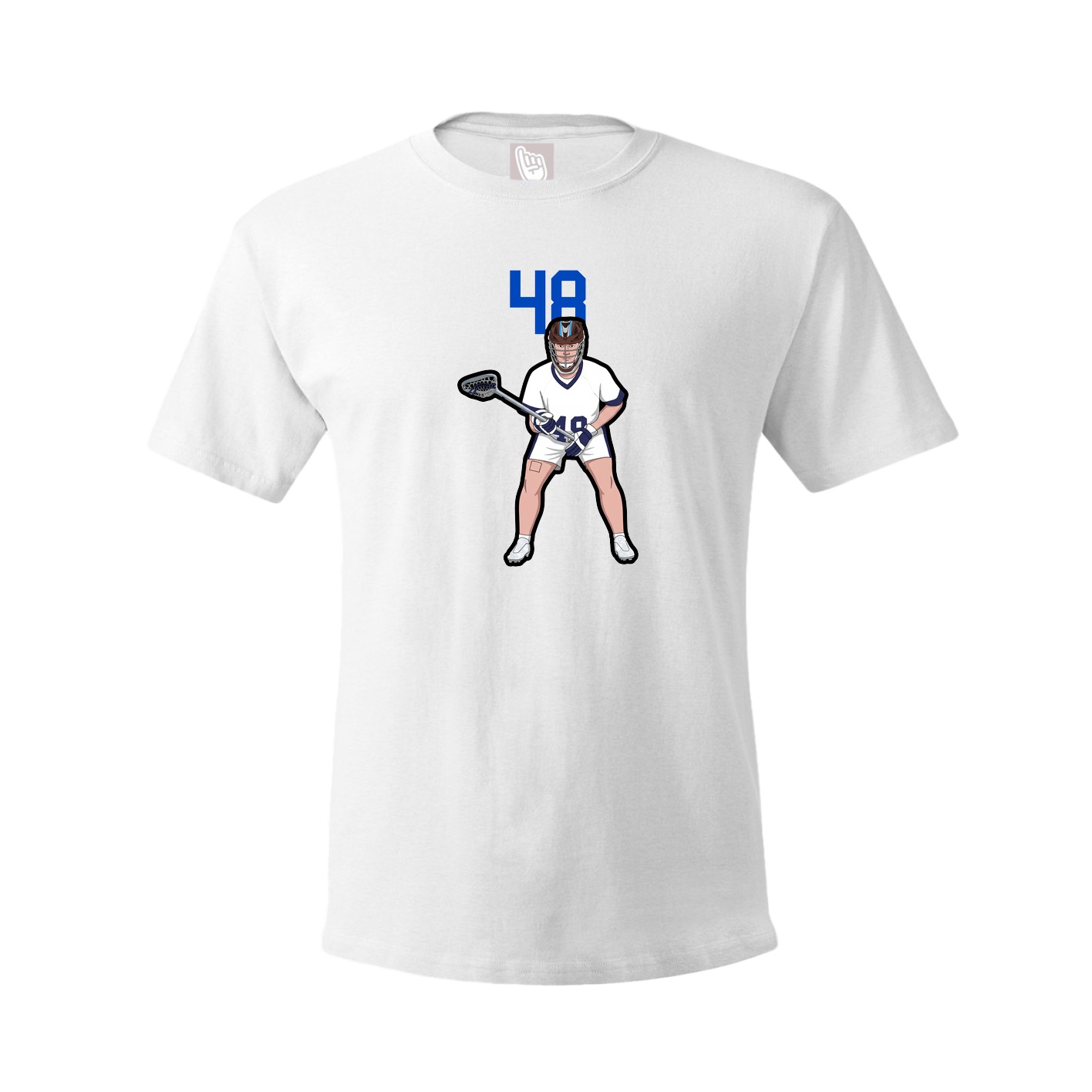 Youth Tee — Number Top in White