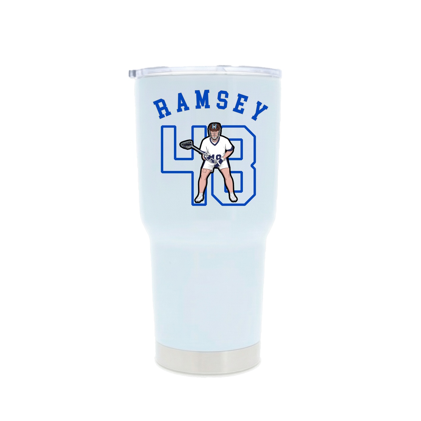 30oz Stainless Steel Tumbler — Shirsey Arch in White