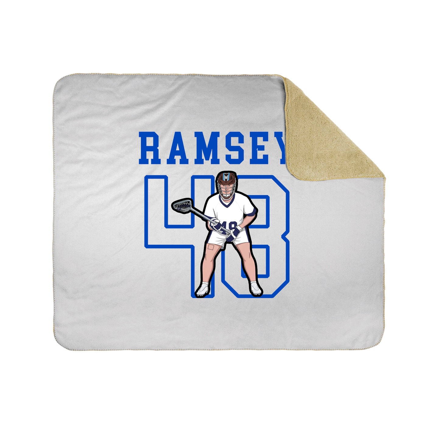 Throw Blanket — Shirsey in White