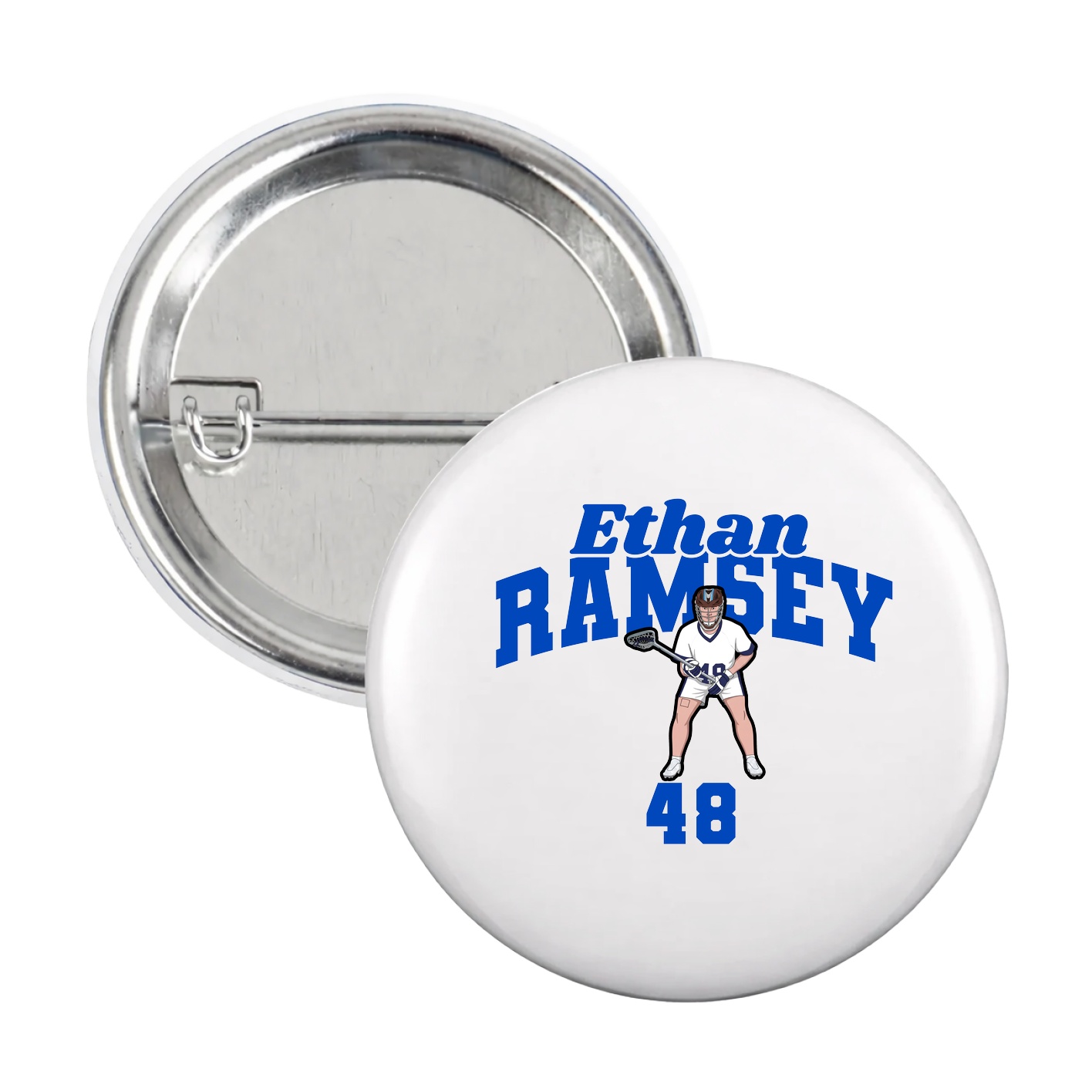 Game Day Button — Signature Arch in White