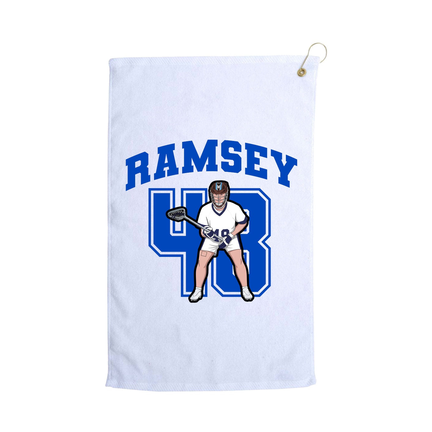 Golf Towel — Number in White