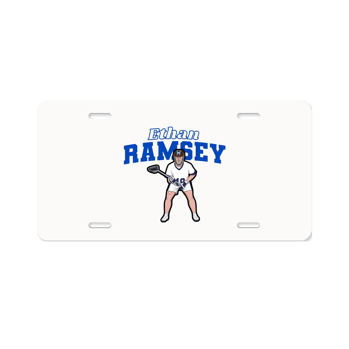 License Plate — Name Arch in Classic