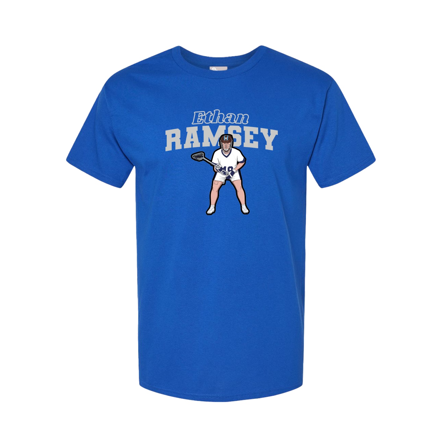Youth Tee — Name Arch in Royal
