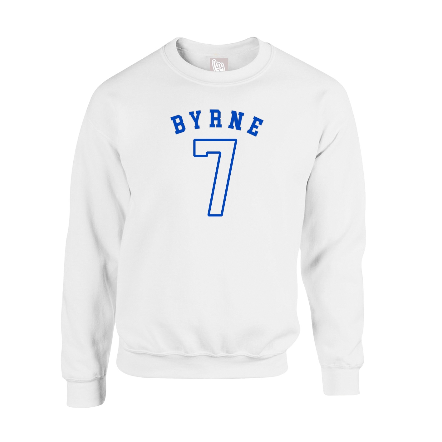 Fleece Crew — Shirsey Arch in White