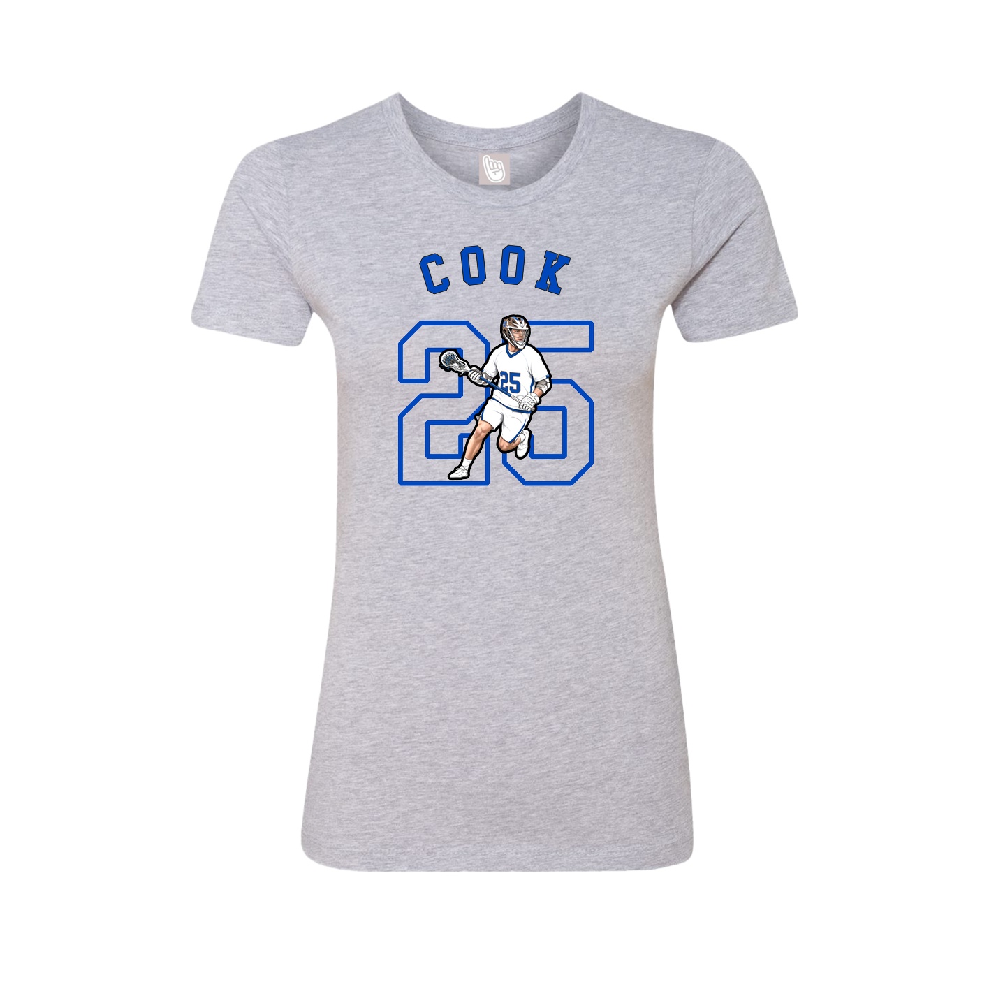Fitted Women's Tee — Shirsey Arch in Grey