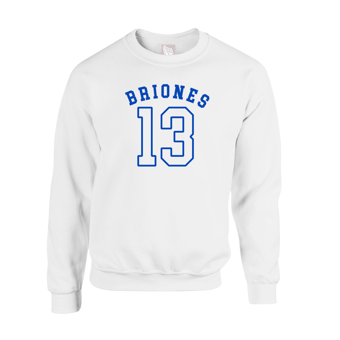 Fleece Crew — Shirsey Arch in White