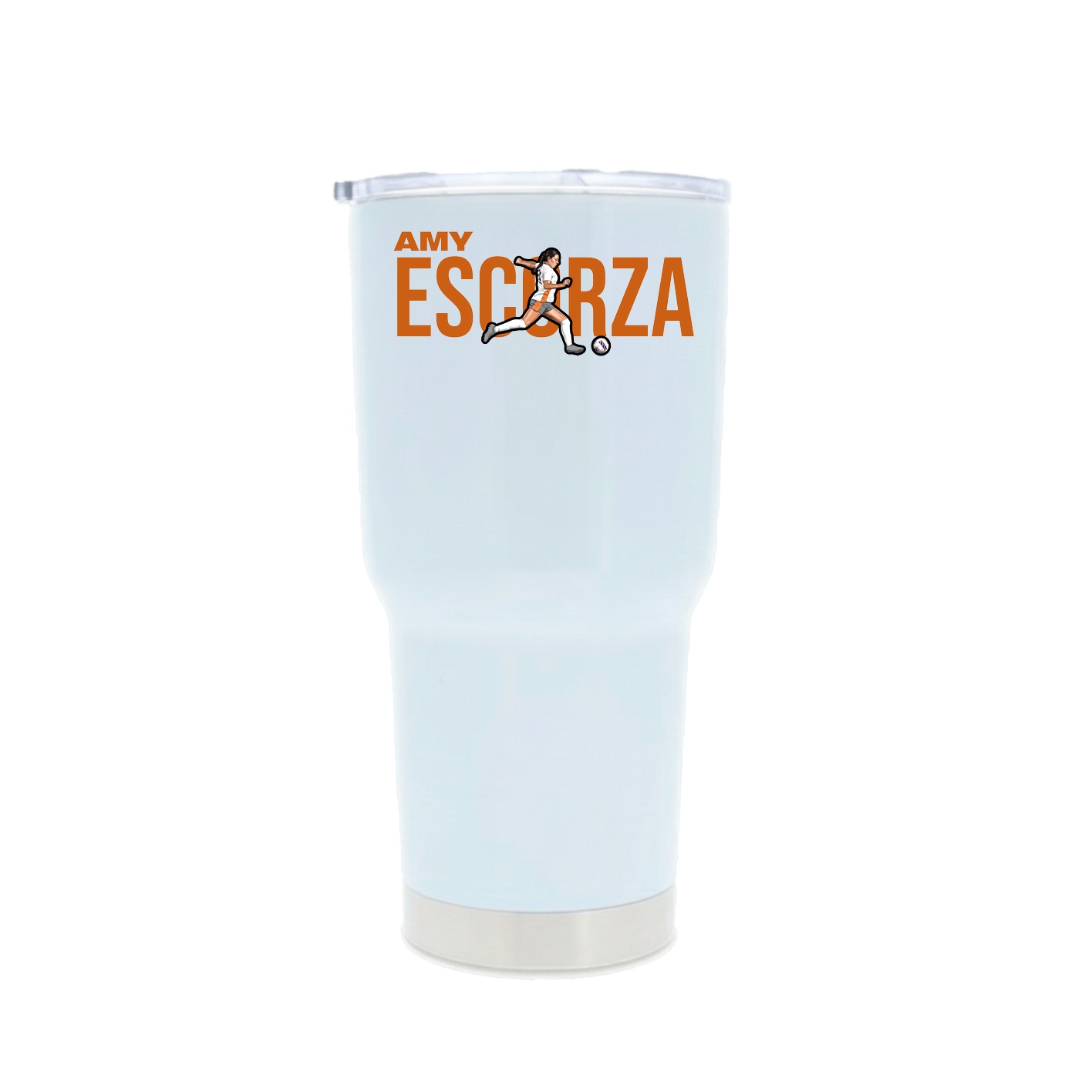 30oz Stainless Steel Tumbler — Player Name in White