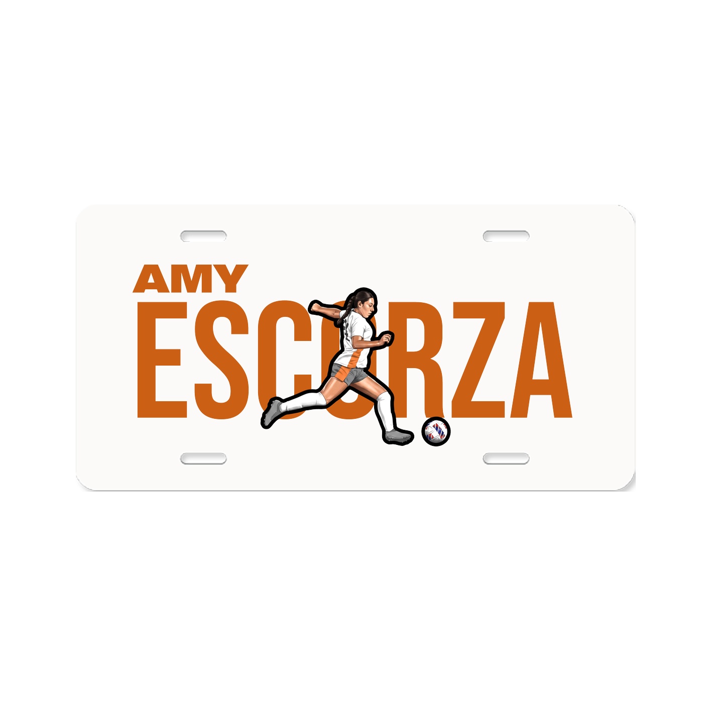 License Plate — Player Name in Classic