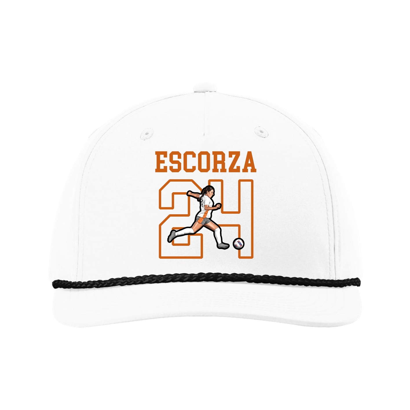 Five-Panel Classic Rope Cap — Shirsey in White
