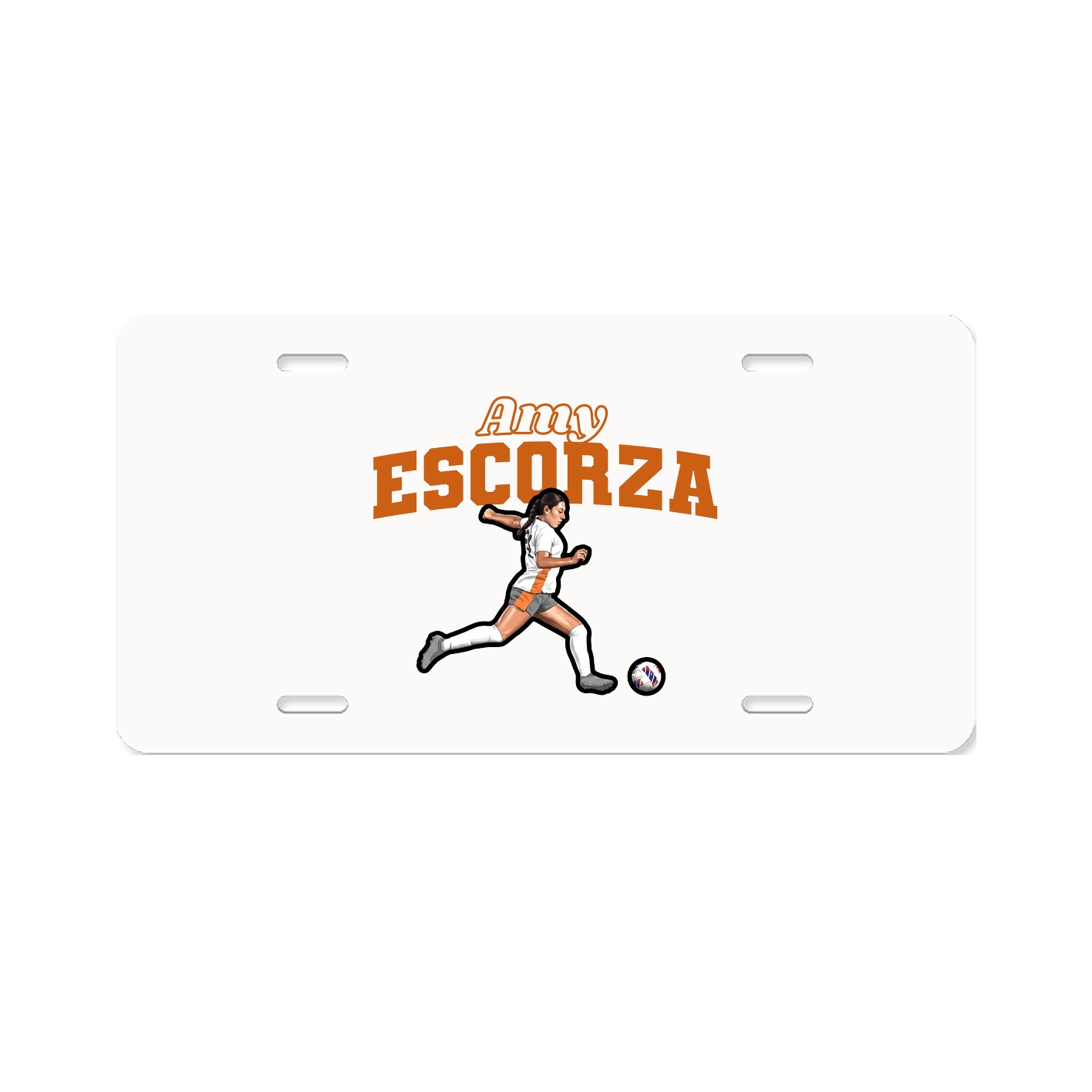 License Plate — Name Arch in Classic