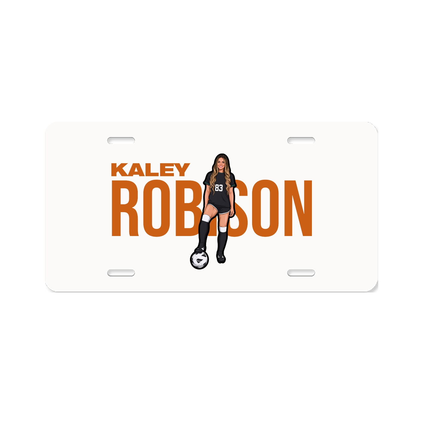 License Plate — Player Name in Classic