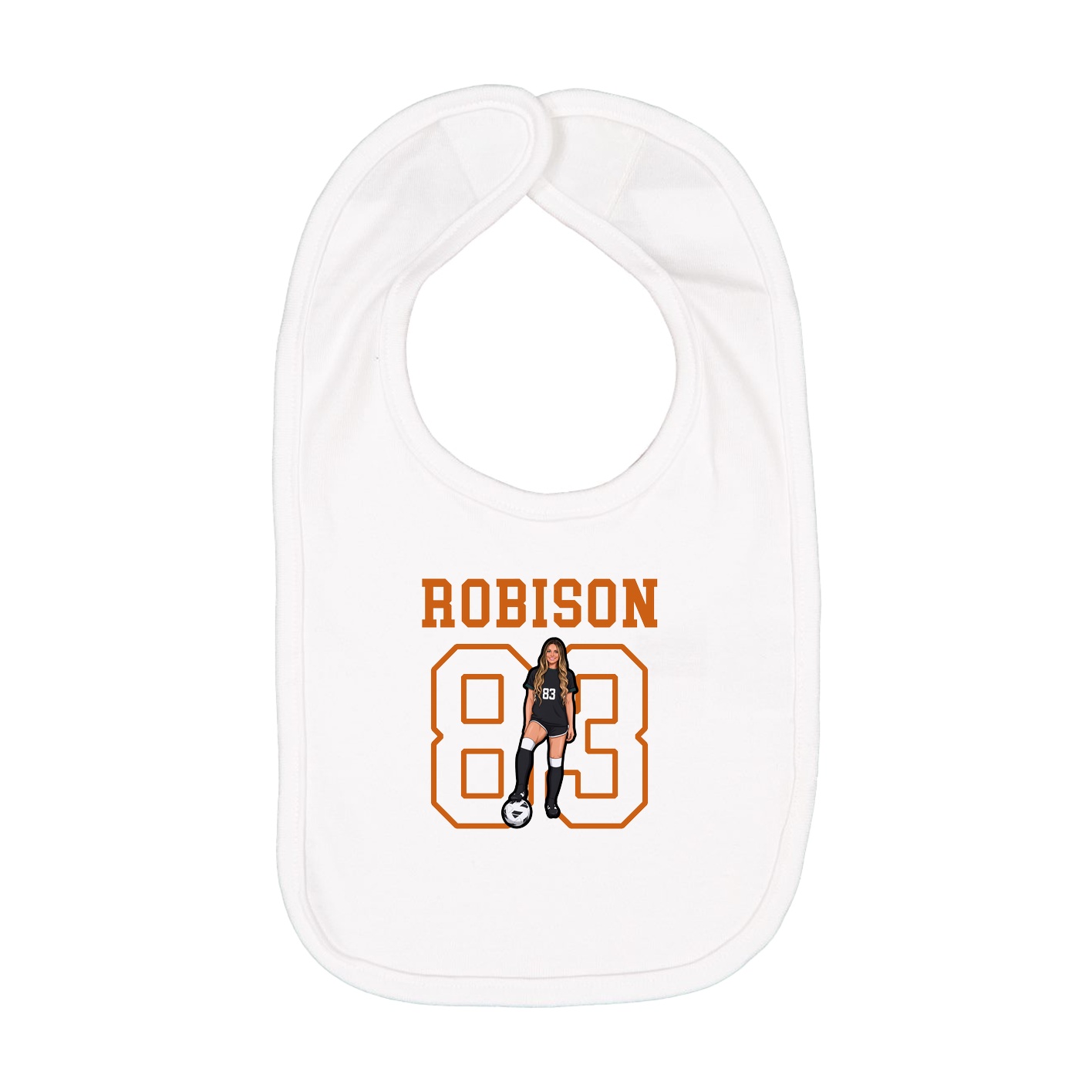 Infant Bib — Shirsey in White