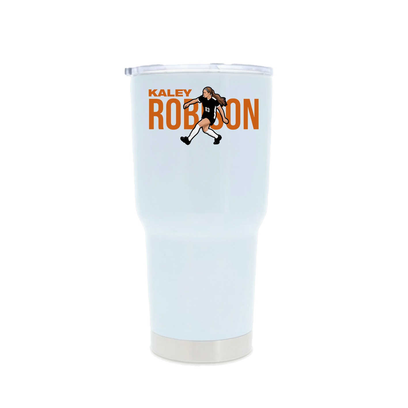 30oz Stainless Steel Tumbler — Player Name in White