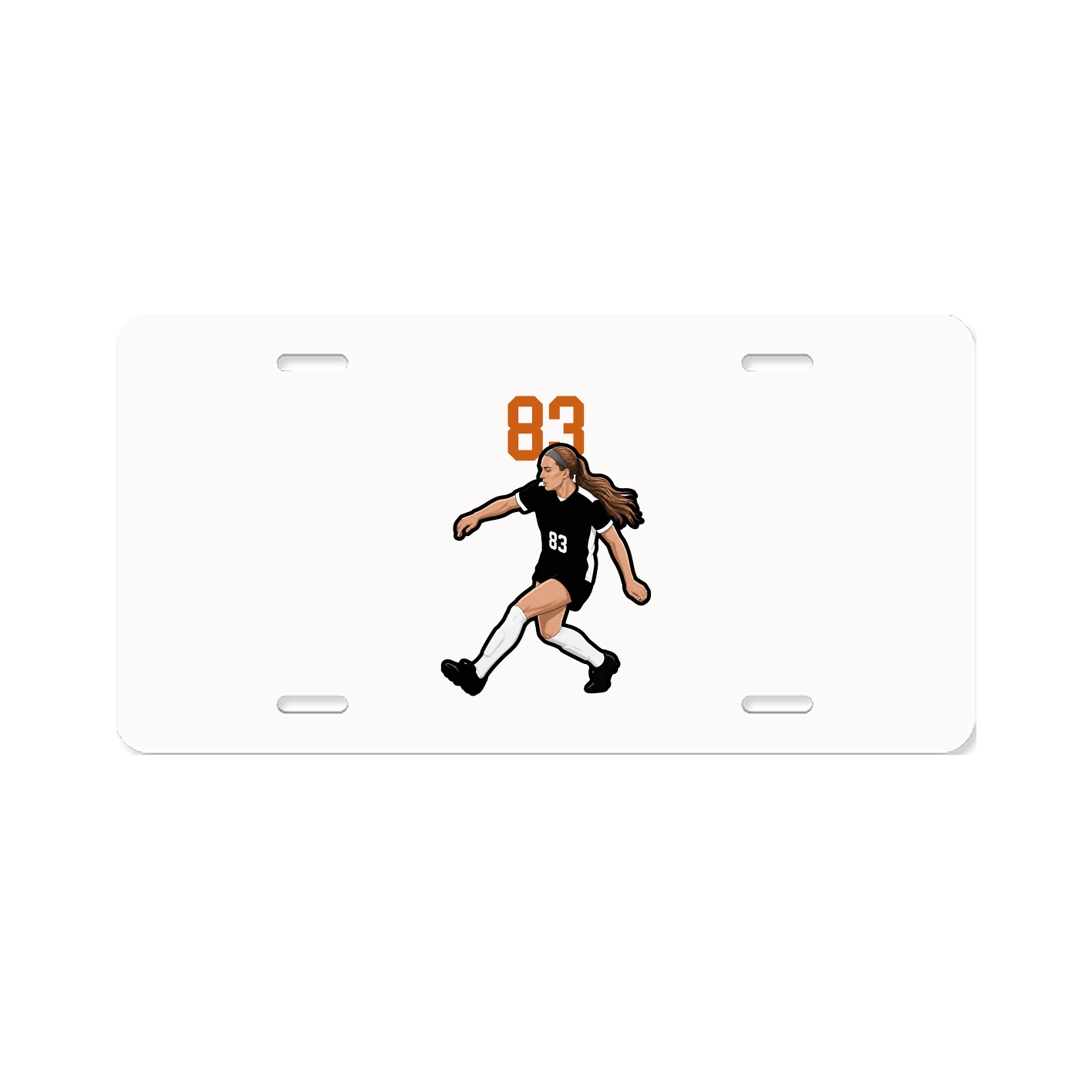 License Plate — Number Top in Classic