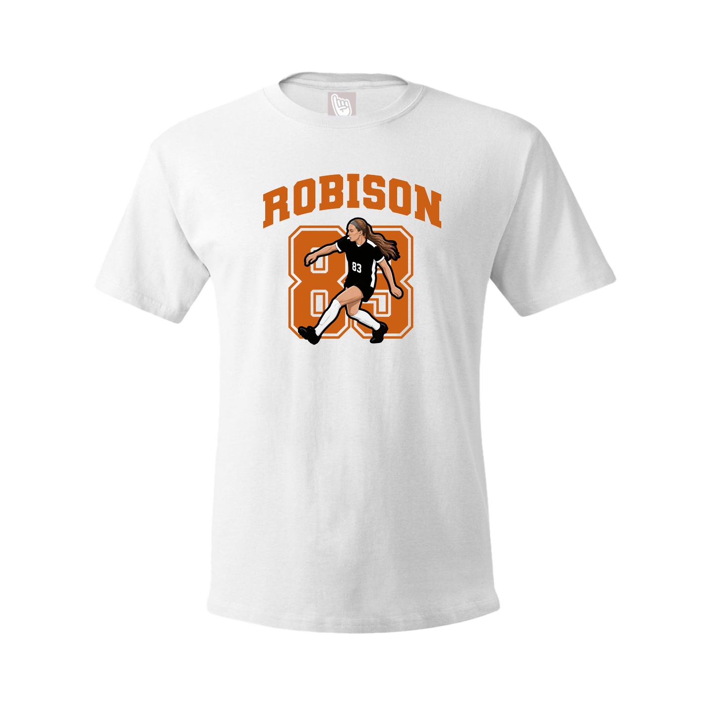 Youth Tee — Number in White