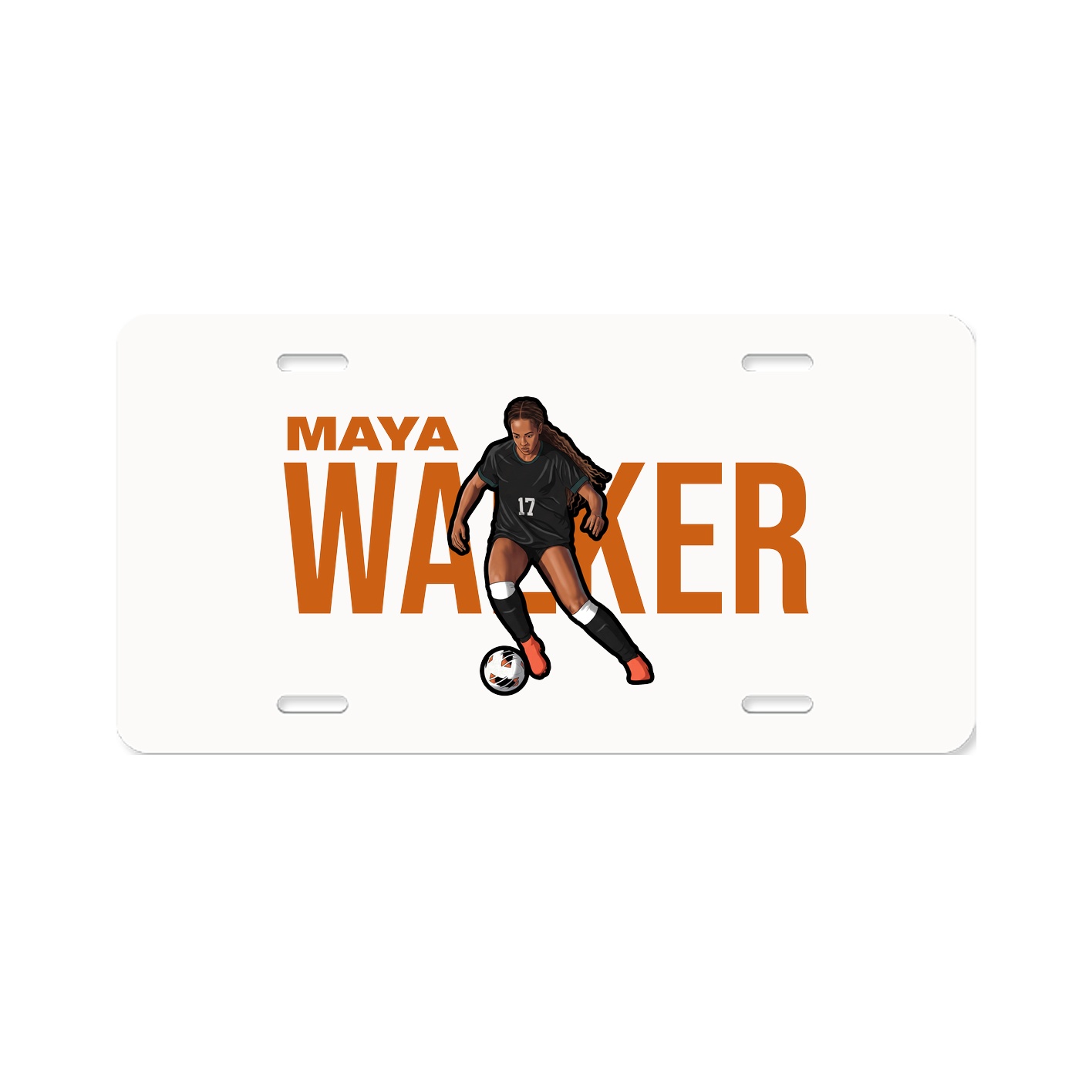 License Plate — Player Name in Classic