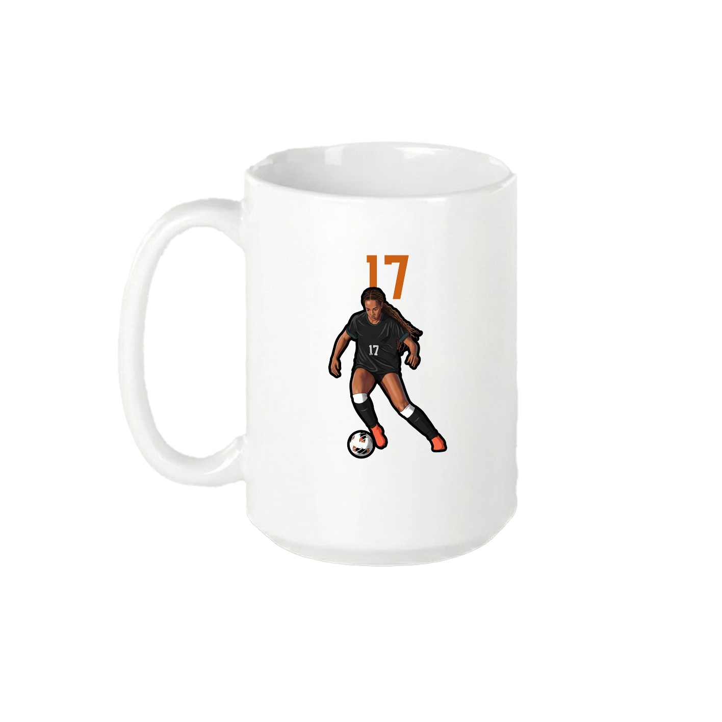 15oz Coffee Mug — Number Top in White