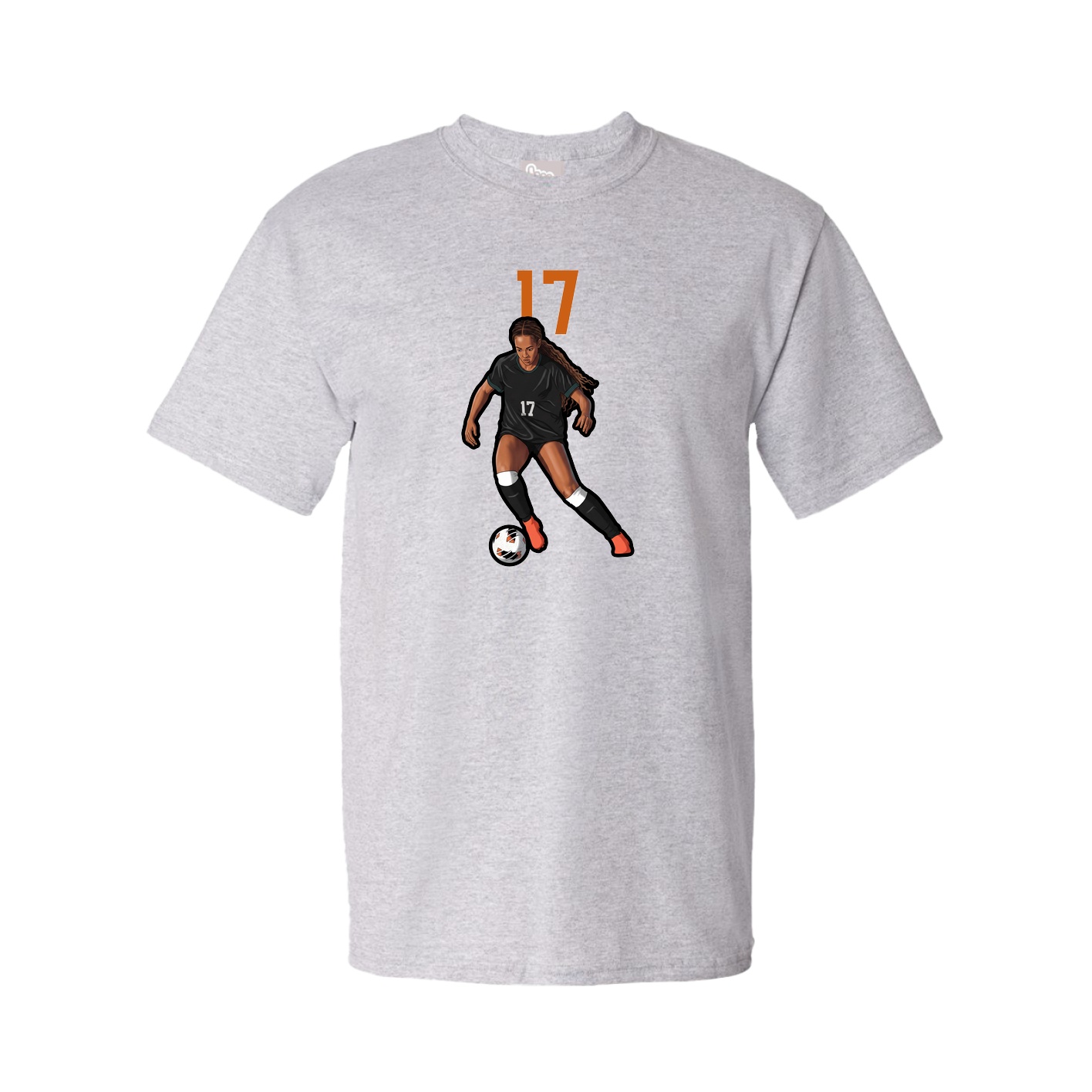 Youth Tee — Number Top in Grey