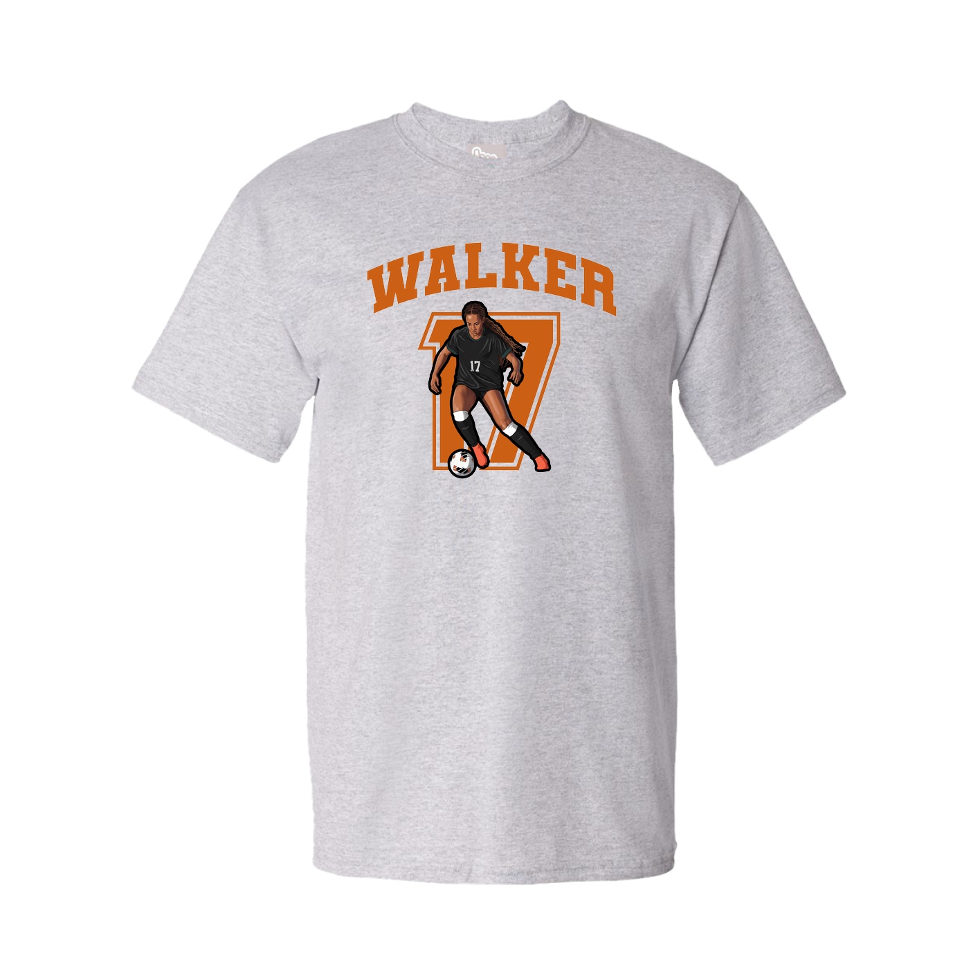 Youth Tee — Number in Grey