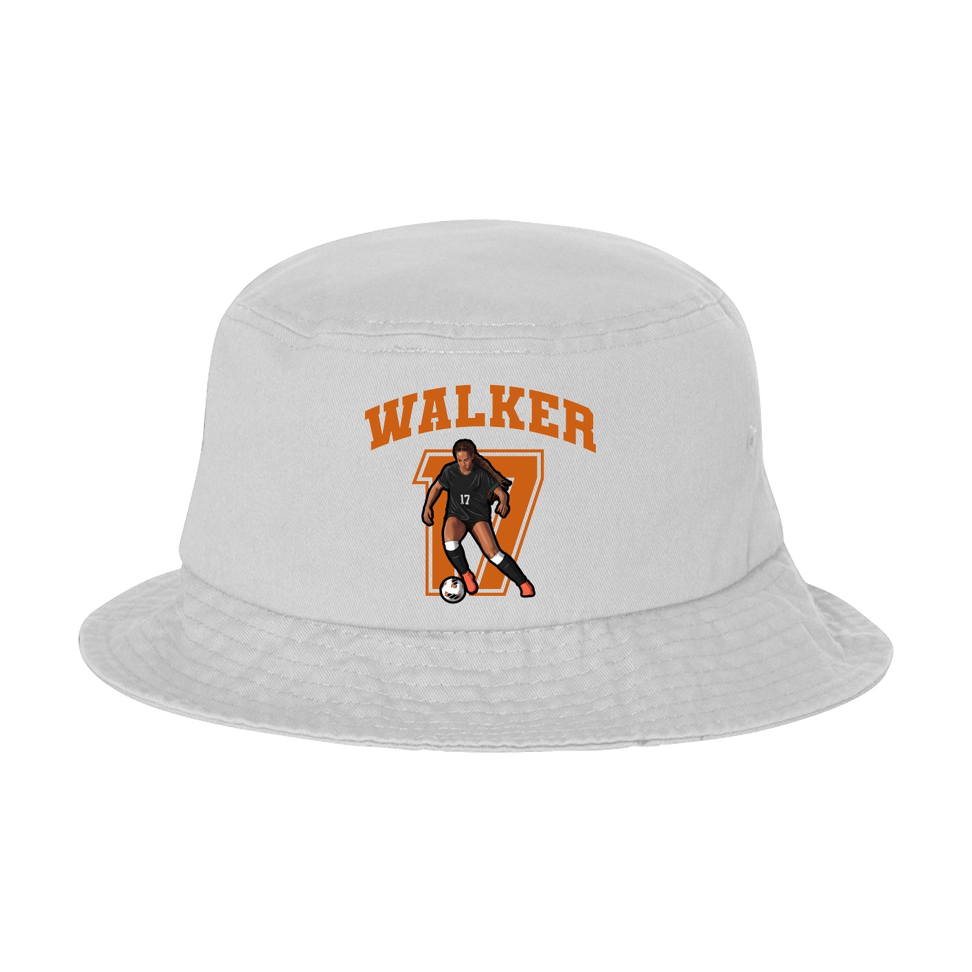 Bucket Cap — Number in White