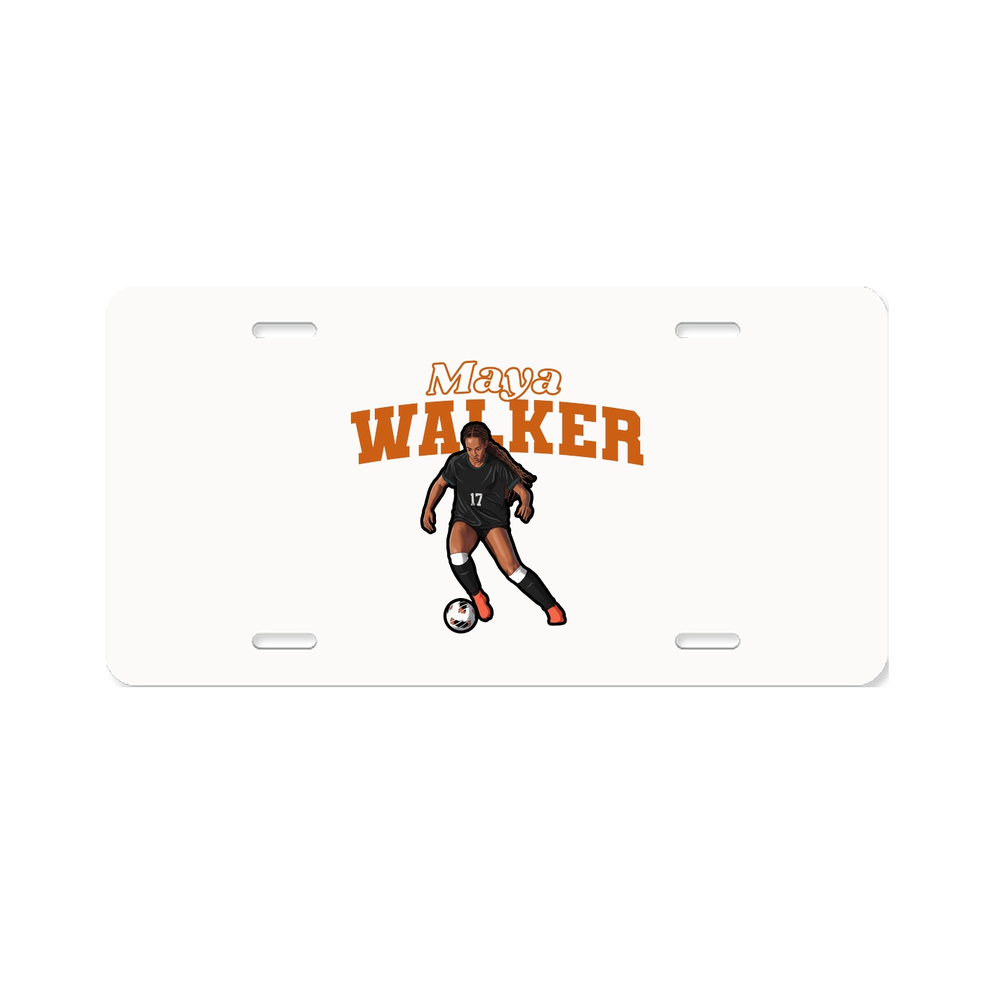 License Plate — Name Arch in Classic