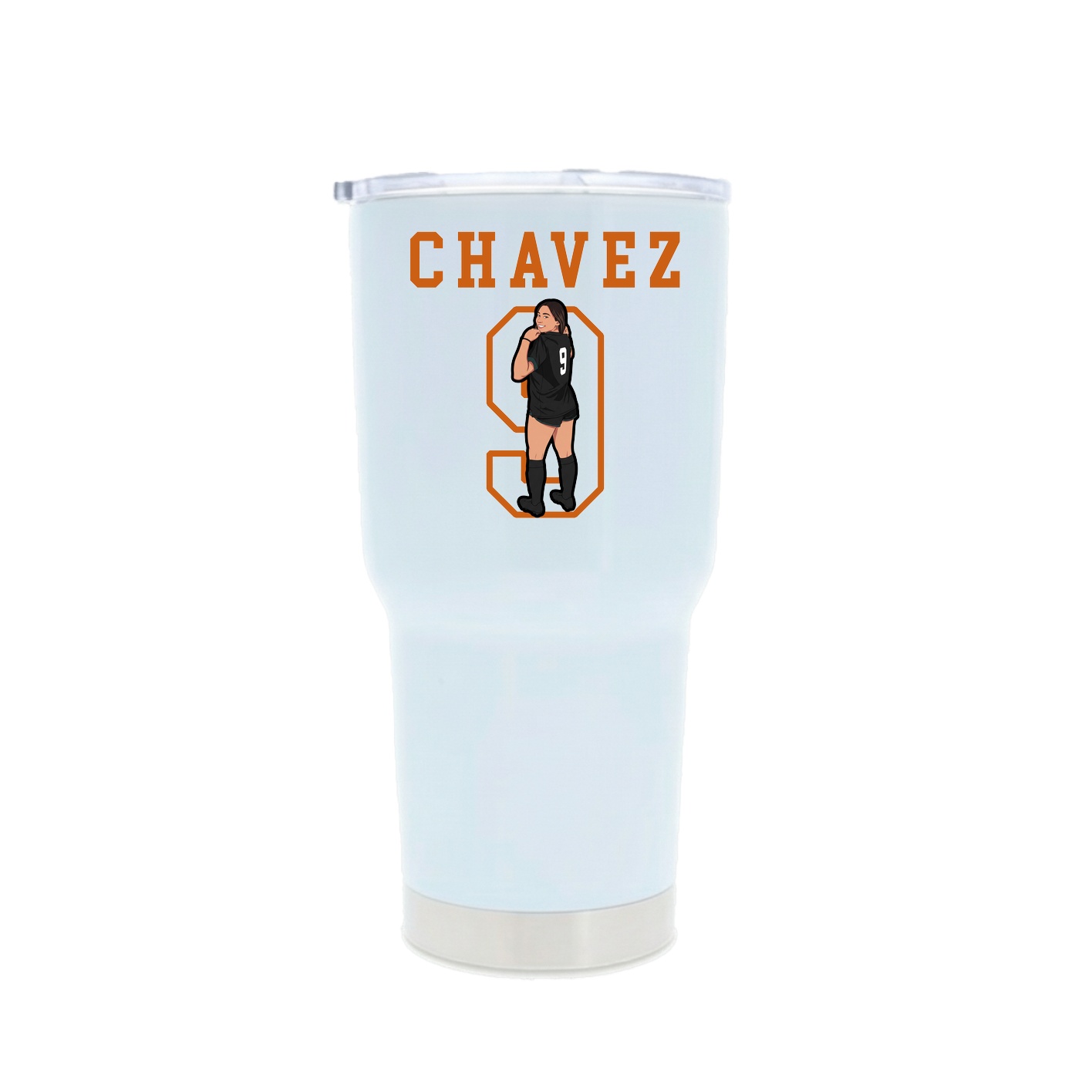 30oz Stainless Steel Tumbler — Shirsey in White