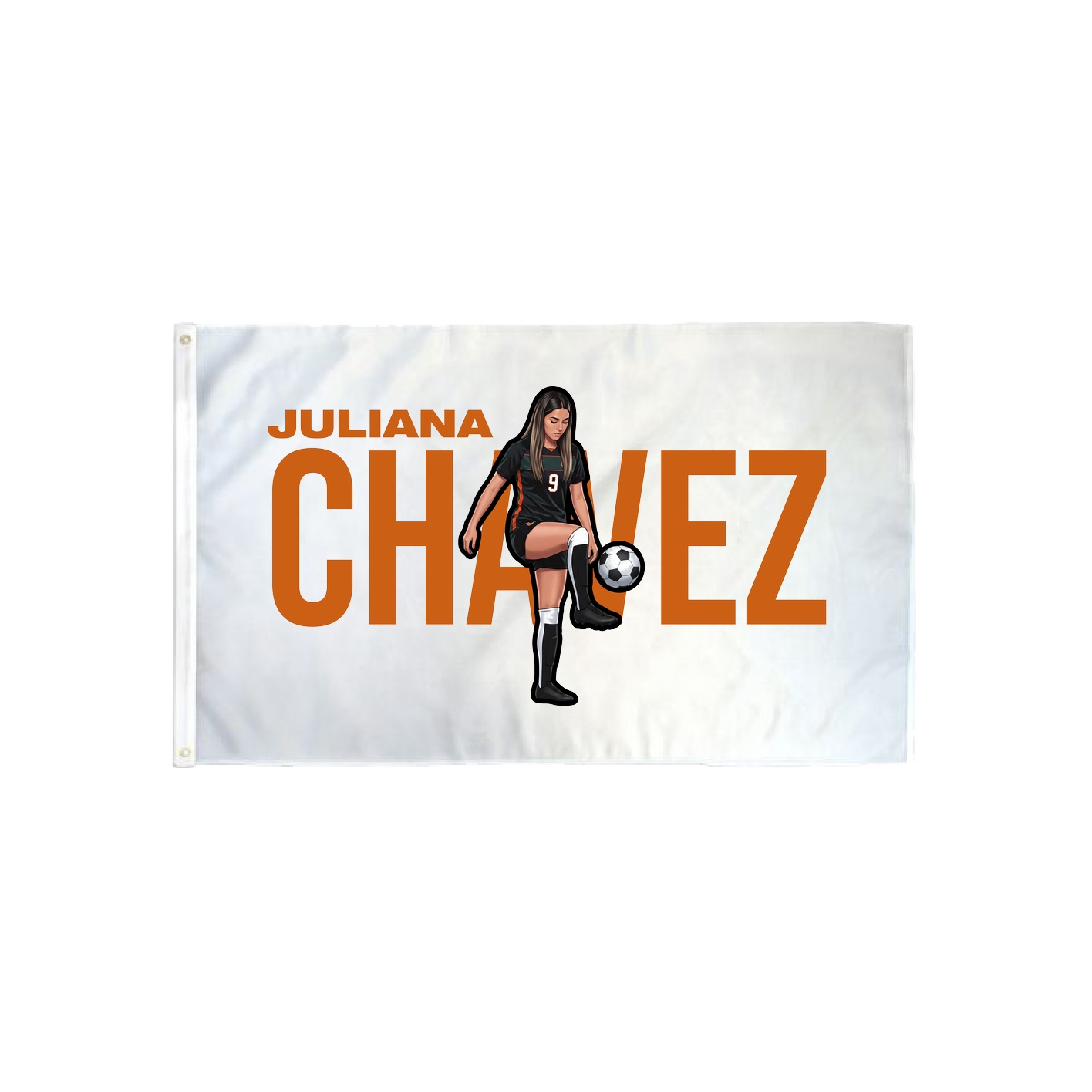 3x5 Flag — Player Name in Classic