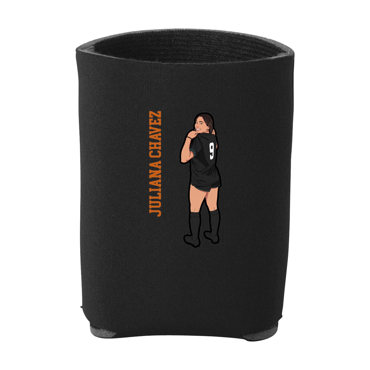 Can Holder — Name Vertical in Black