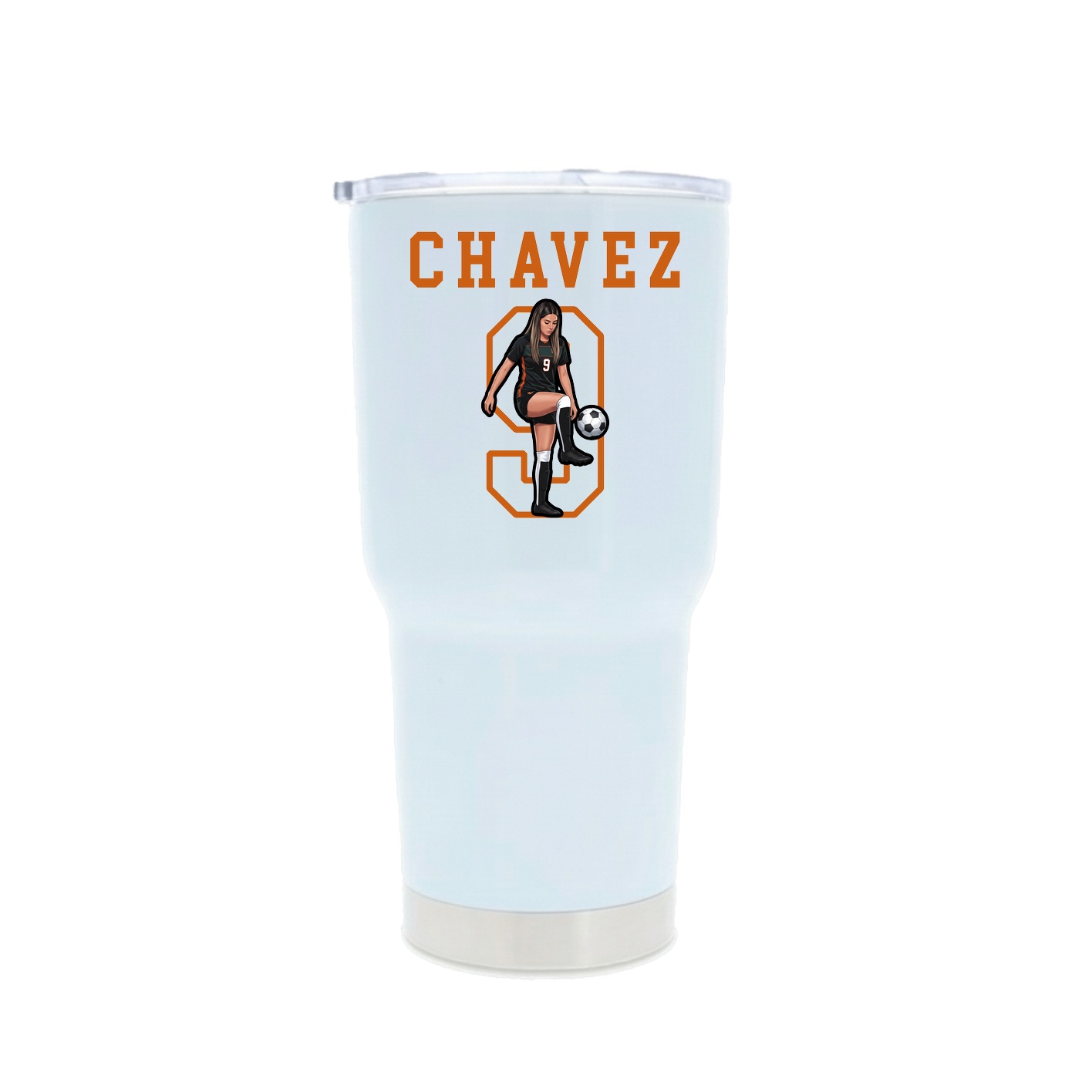 30oz Stainless Steel Tumbler — Shirsey in White