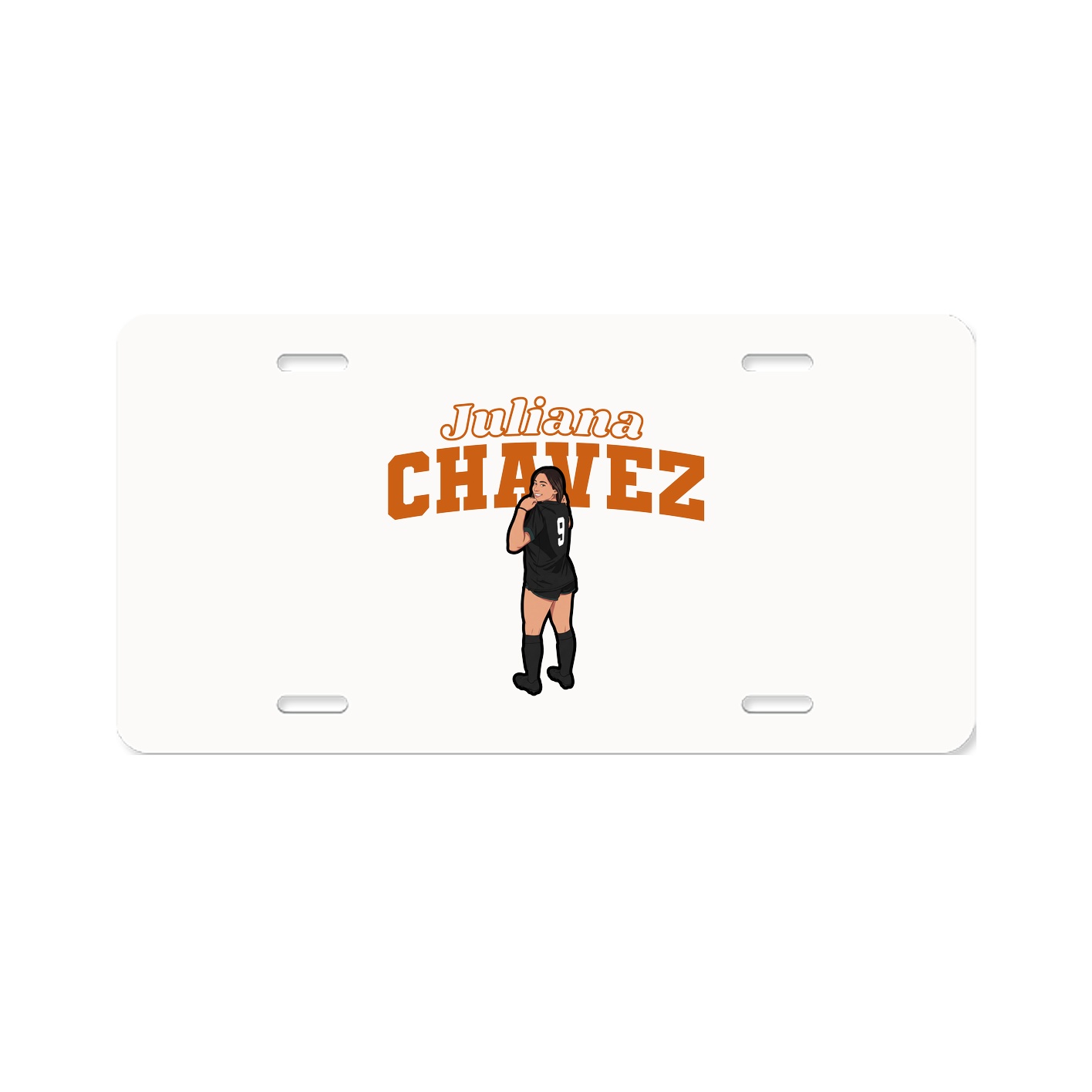 License Plate — Name Arch in Classic