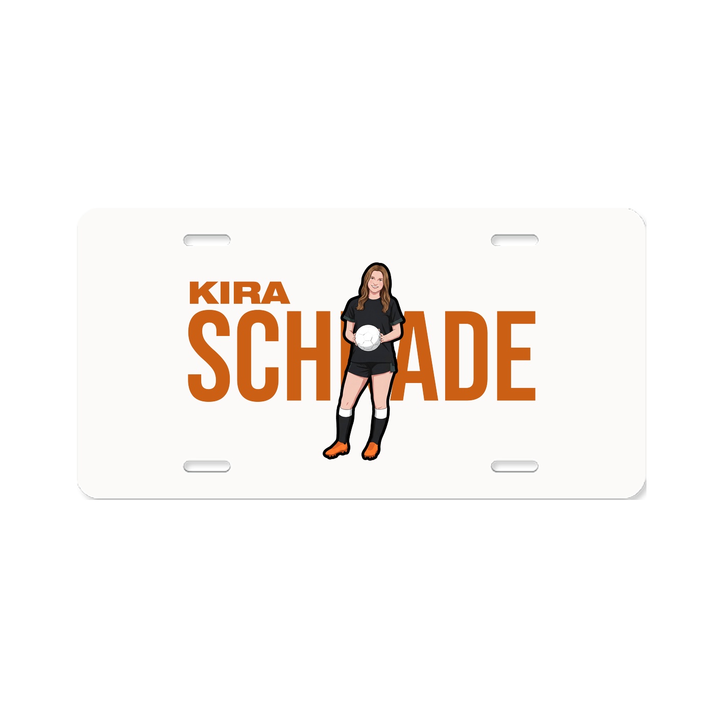 License Plate — Player Name in Classic