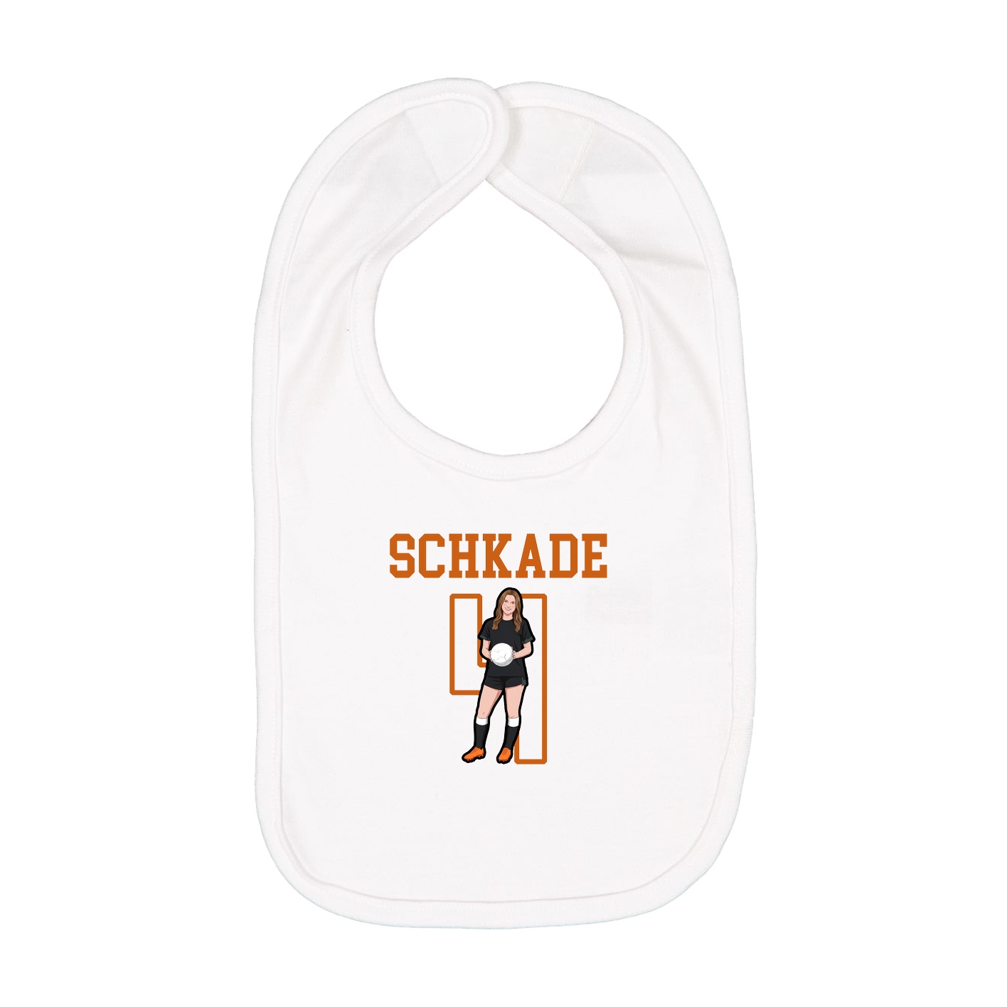 Infant Bib — Shirsey in White