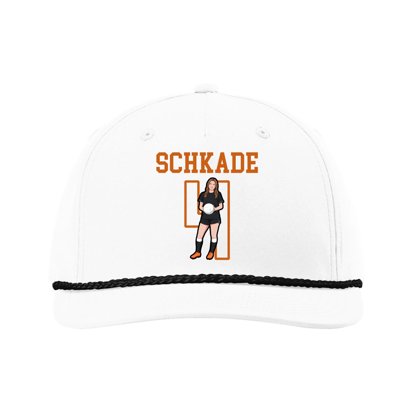 Five-Panel Classic Rope Cap — Shirsey in White