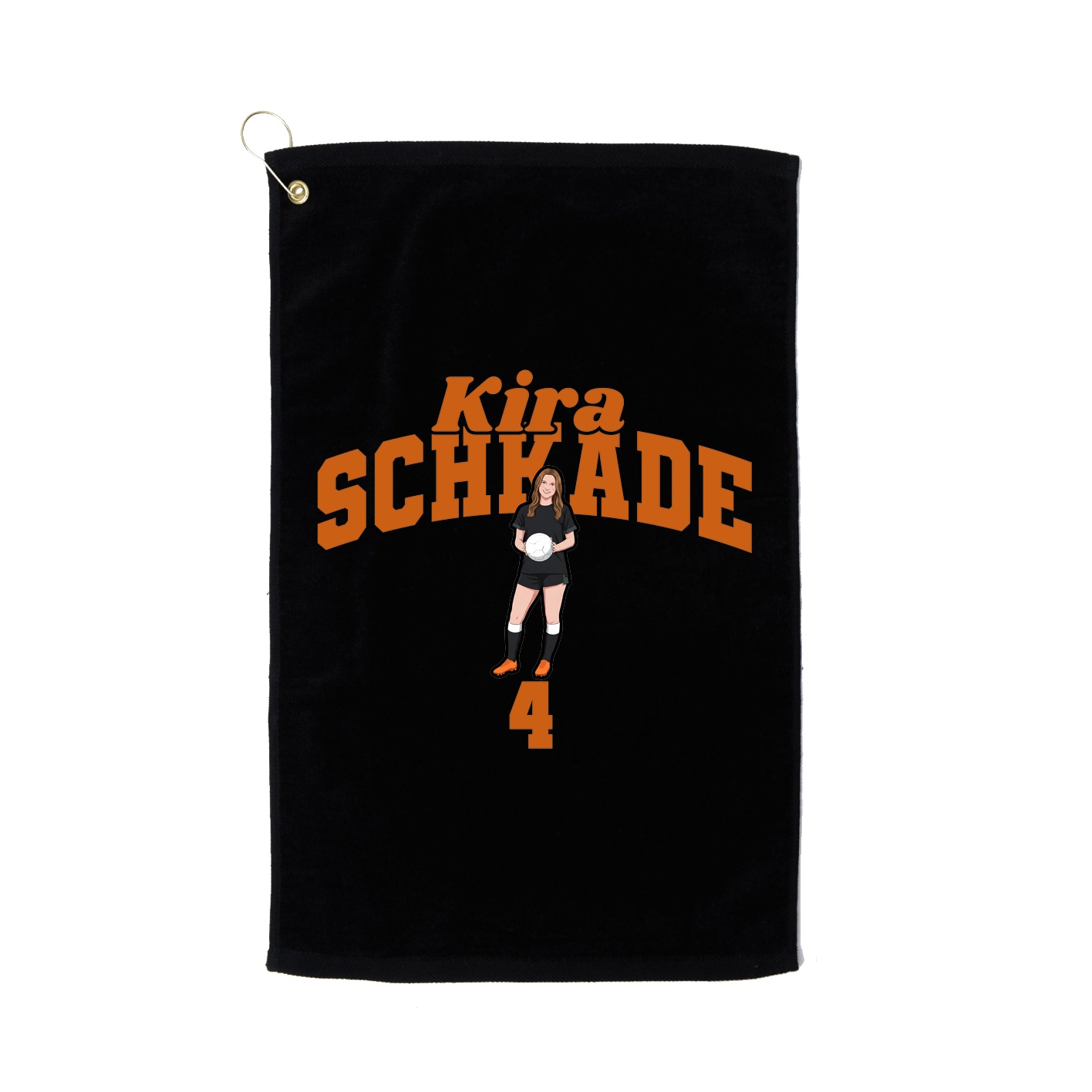 Golf Towel — Signature Arch in Black