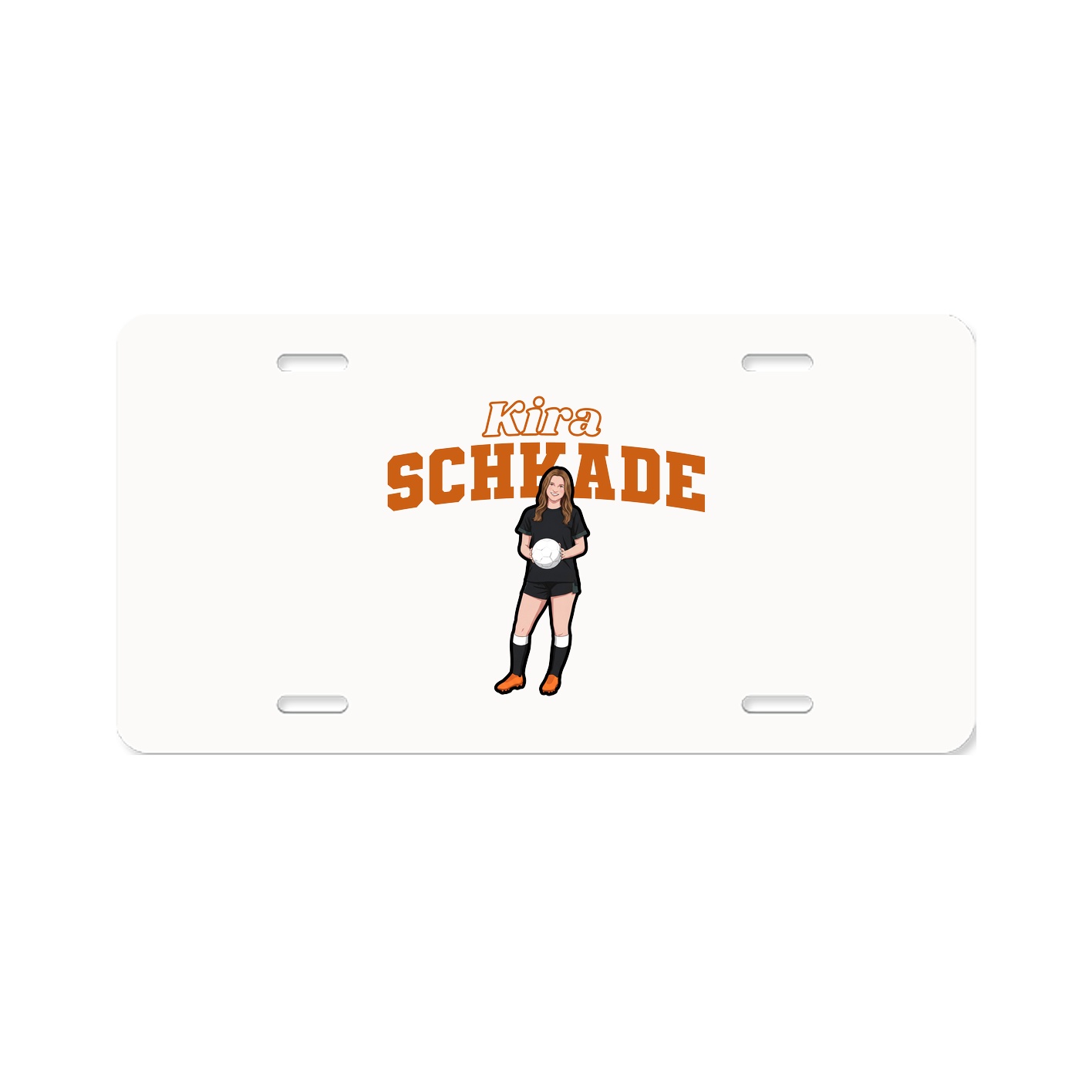 License Plate — Name Arch in Classic