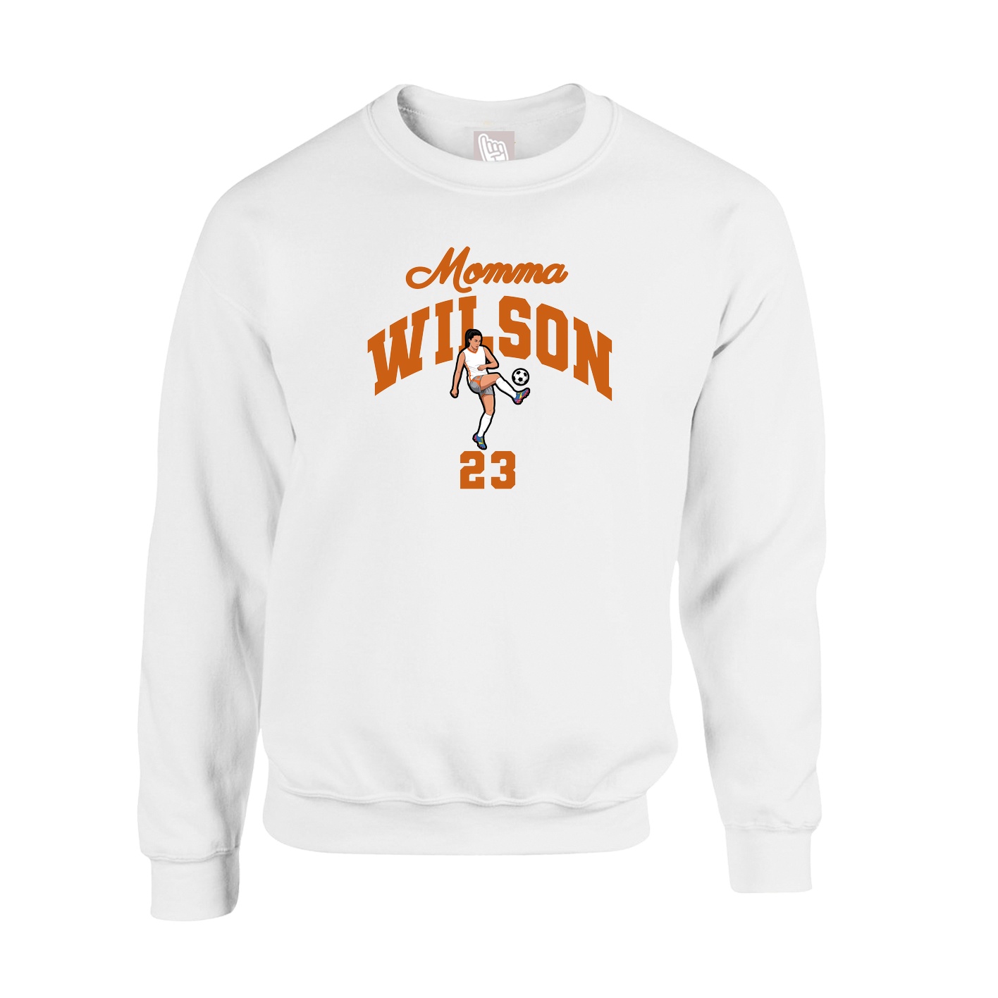 Fleece Crew — Mothers Day Arch in White