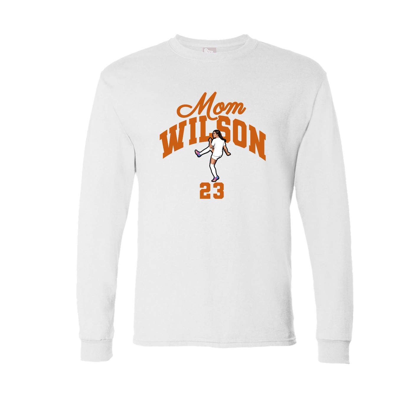 Long Sleeve Tee — Mothers Day Arch in White