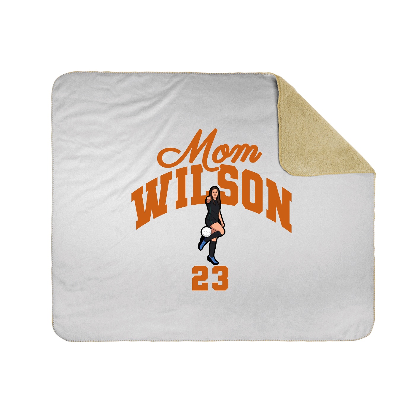 Throw Blanket — Mothers Day Arch in White